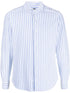 stripe-pattern long-sleeve shirt